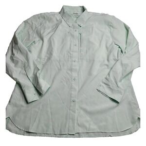 World Wide Sportsman Fishing Shirt‎ Men's XL Green Vented